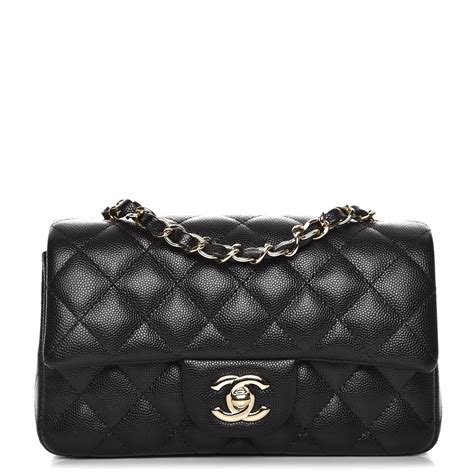 chanel mini rectangular caviar|CHANEL Caviar Quilted Mini Rectangular Flap Black.